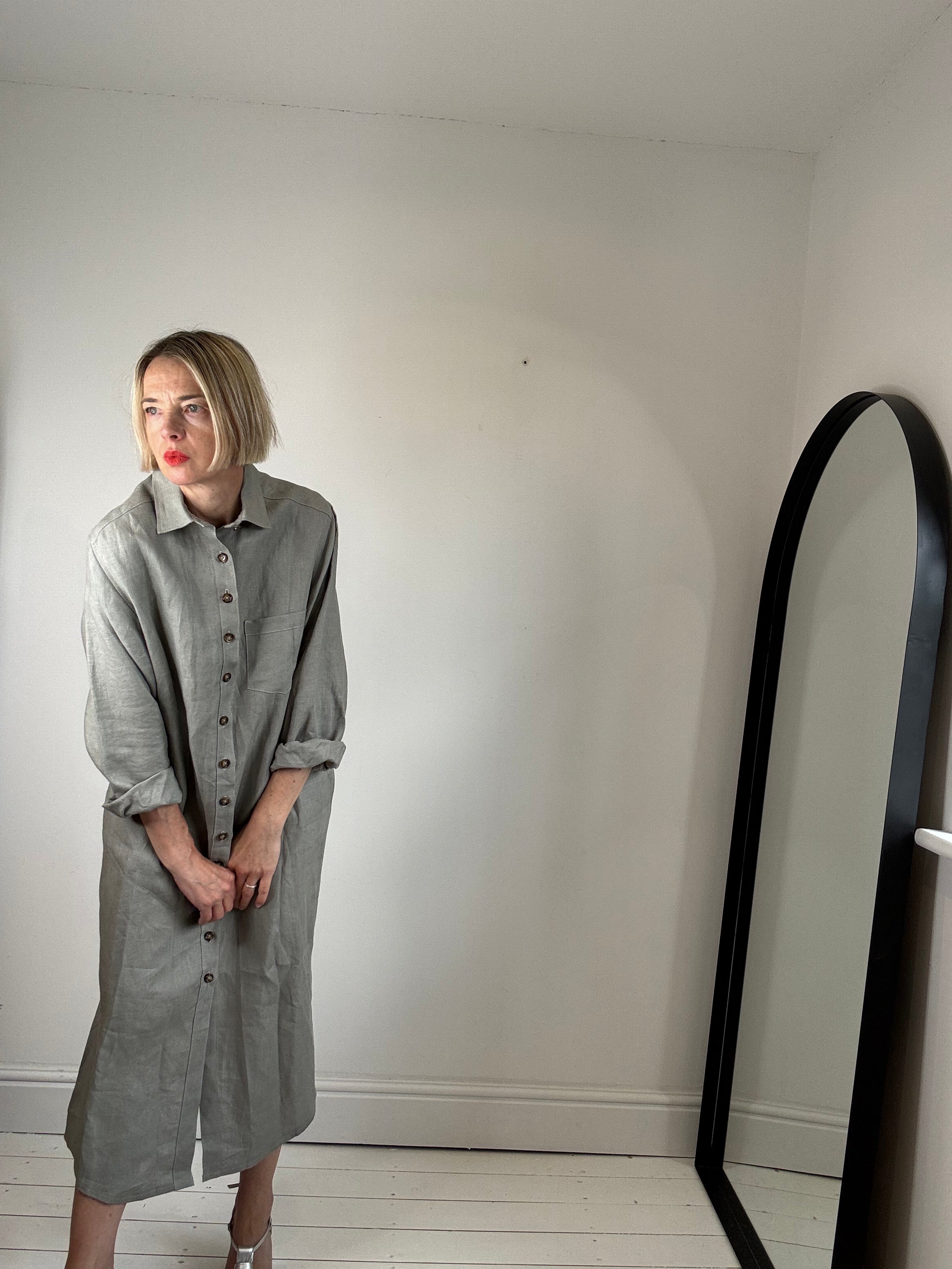 BLUE BARN LIFE Irish linen shirt dress