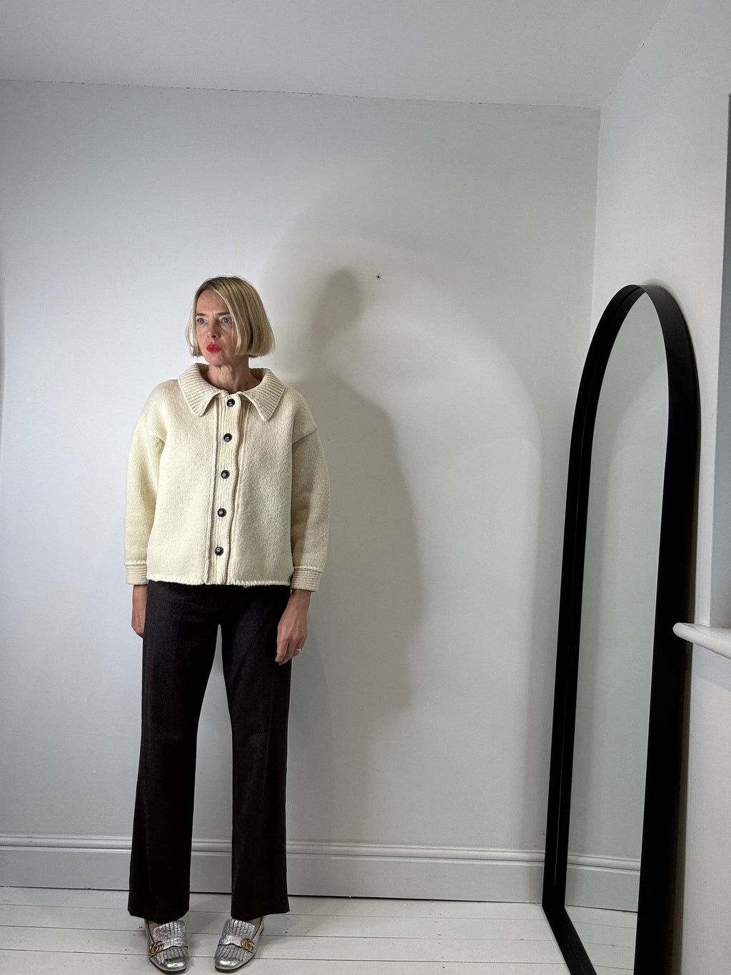 L’ENVERS 100% Spanish Merino wool cardigan