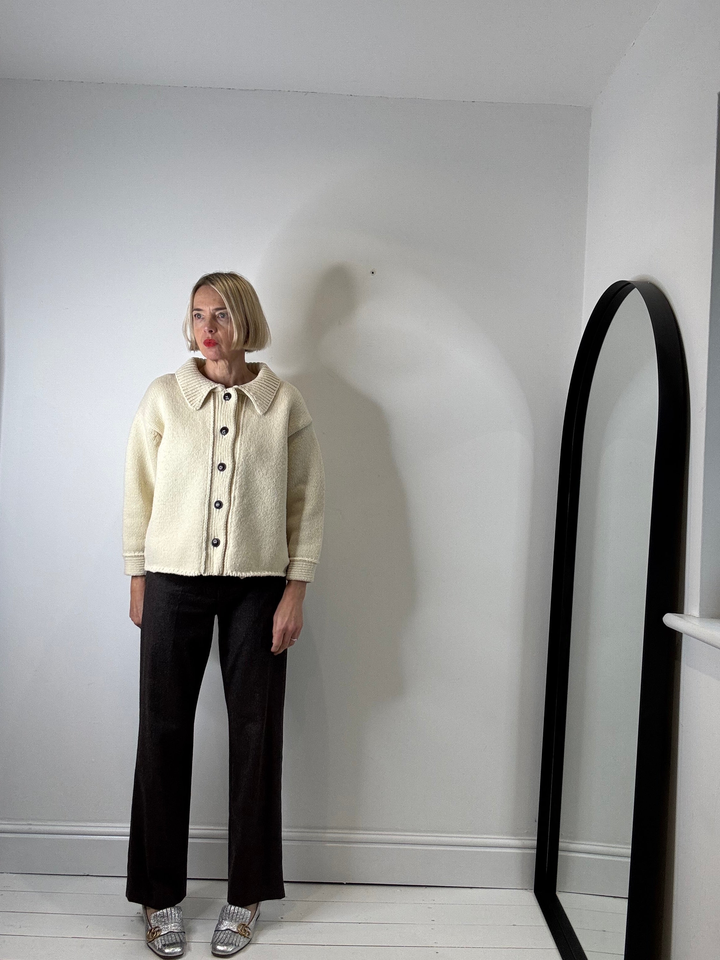 L’ENVERS 100% Spanish Merino wool cardigan