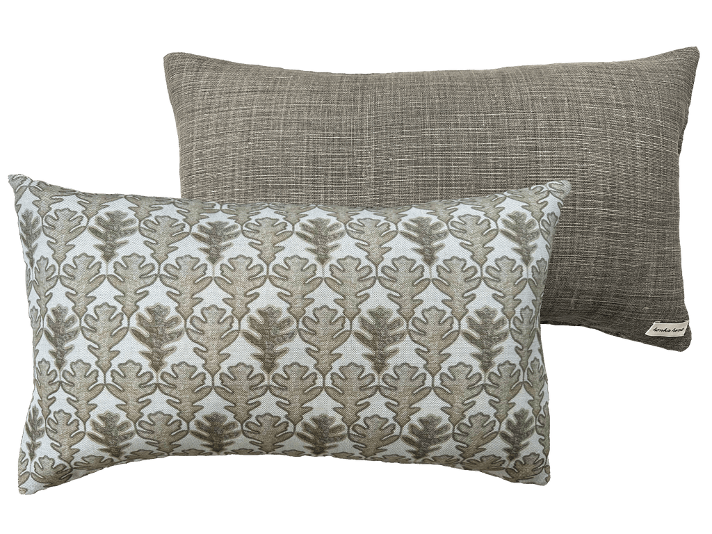 OBLONG CUSHION ~ BROADLEAF CLAY