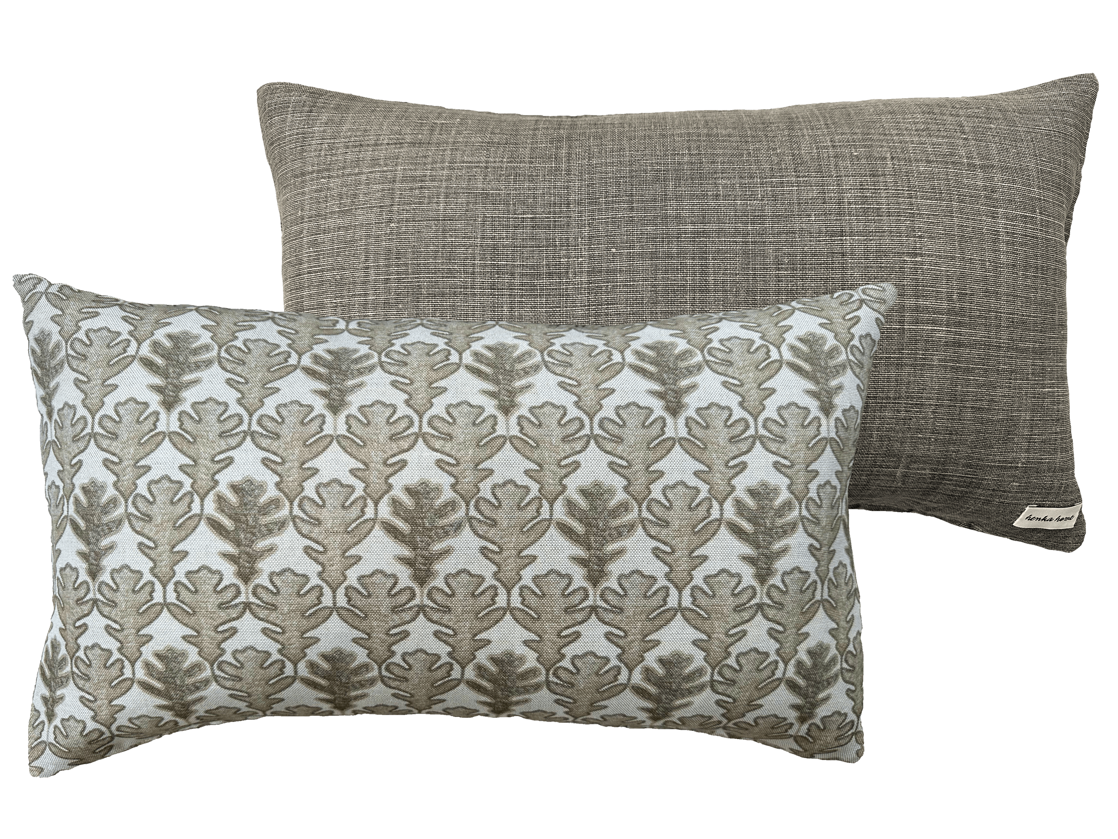 OBLONG CUSHION ~ BROADLEAF CLAY