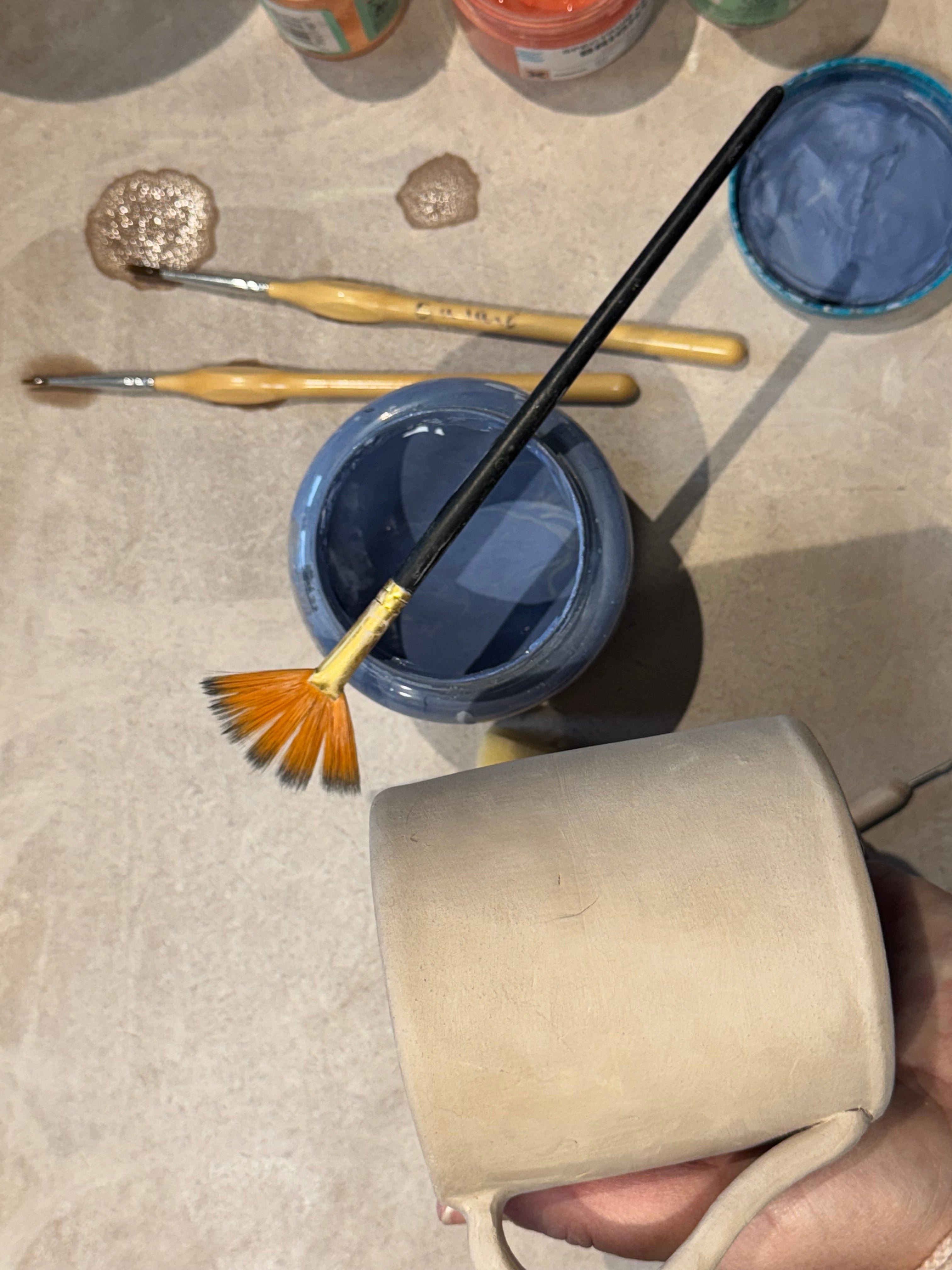 Pottery Mug Making Workshop Day in Nailsworth