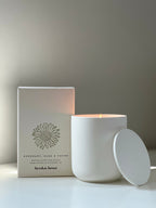 CERAMIC CANDLE ~ ROSEMARY, SAGE & THYME