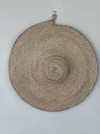 LARGE RAFFIA HAT FROM NIGERIA. WALL ART.
