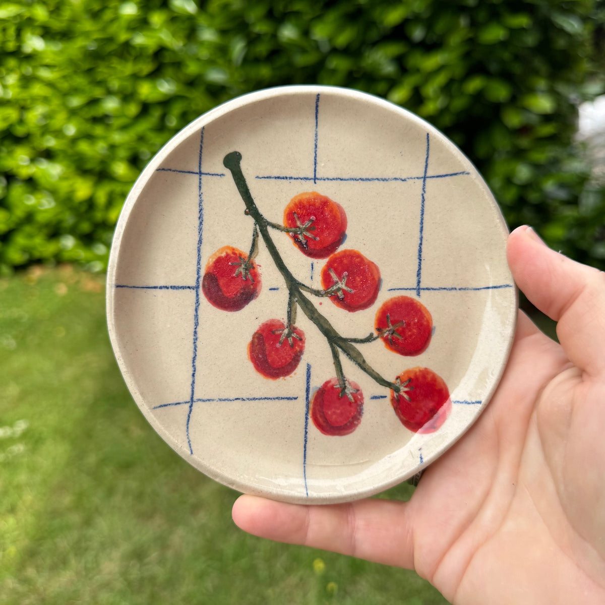 Ceramic Side Plate | Lemon or Tomato Design