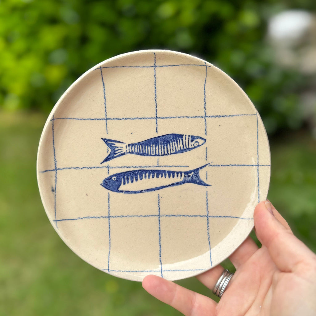 Ceramic Pair of Sardines Plate