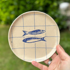 Ceramic Pair of Sardines Plate