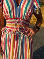 'MISHA' DRESS IN CANDY STRIPE