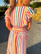 'MISHA' DRESS IN CANDY STRIPE