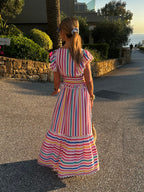 'MISHA' DRESS IN CANDY STRIPE