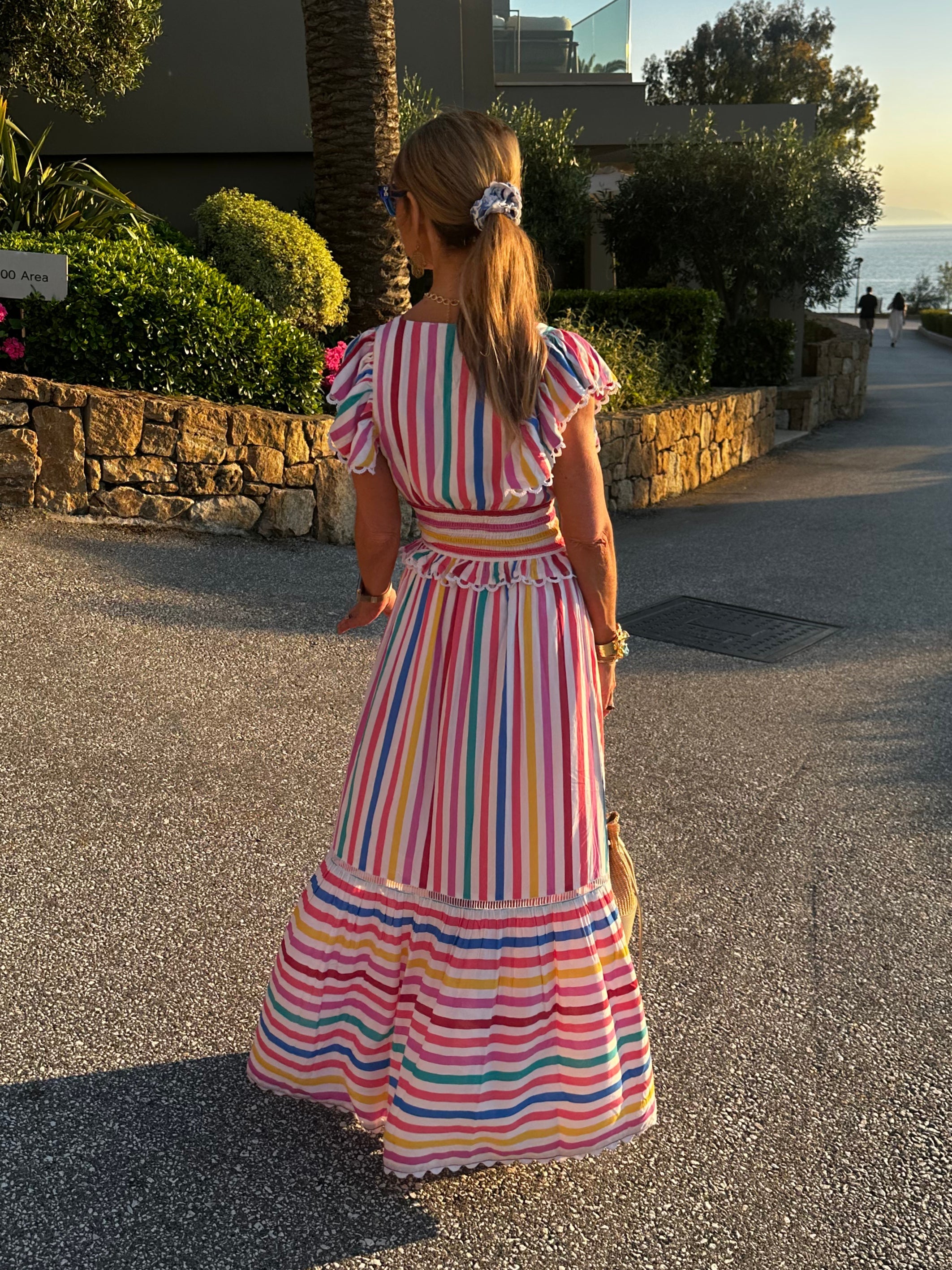 'MISHA' DRESS IN CANDY STRIPE