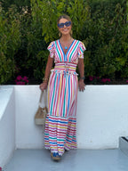 'MISHA' DRESS IN CANDY STRIPE