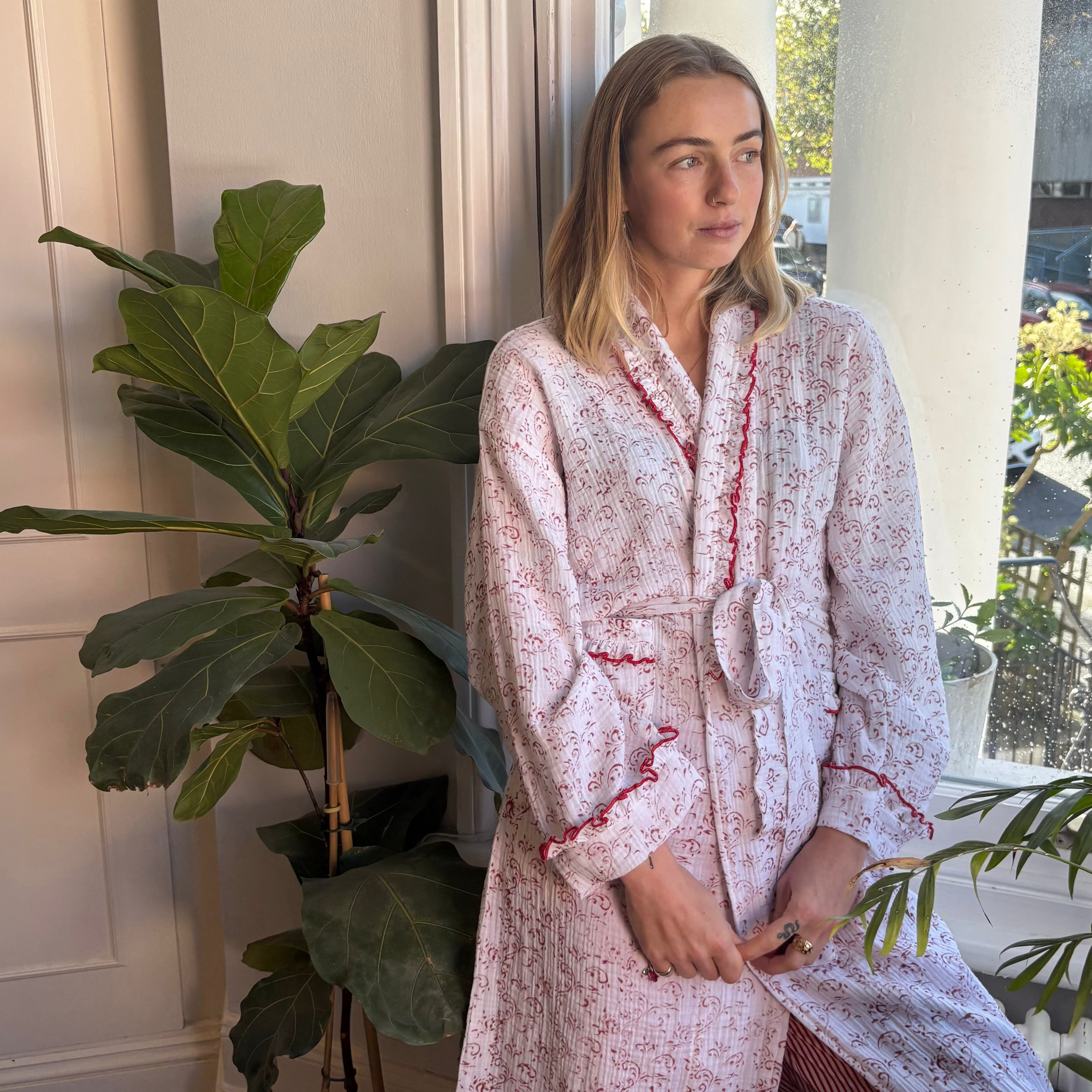 Paisley Muslin Dressing Gown