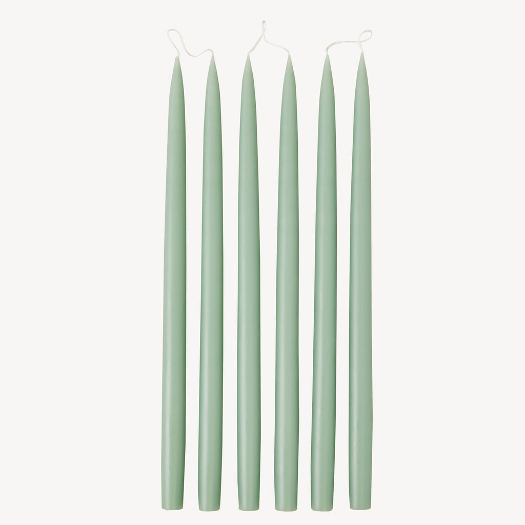 Sage Green -  Tapered Dinner Candles