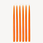Orange Tapered Dinner Candles
