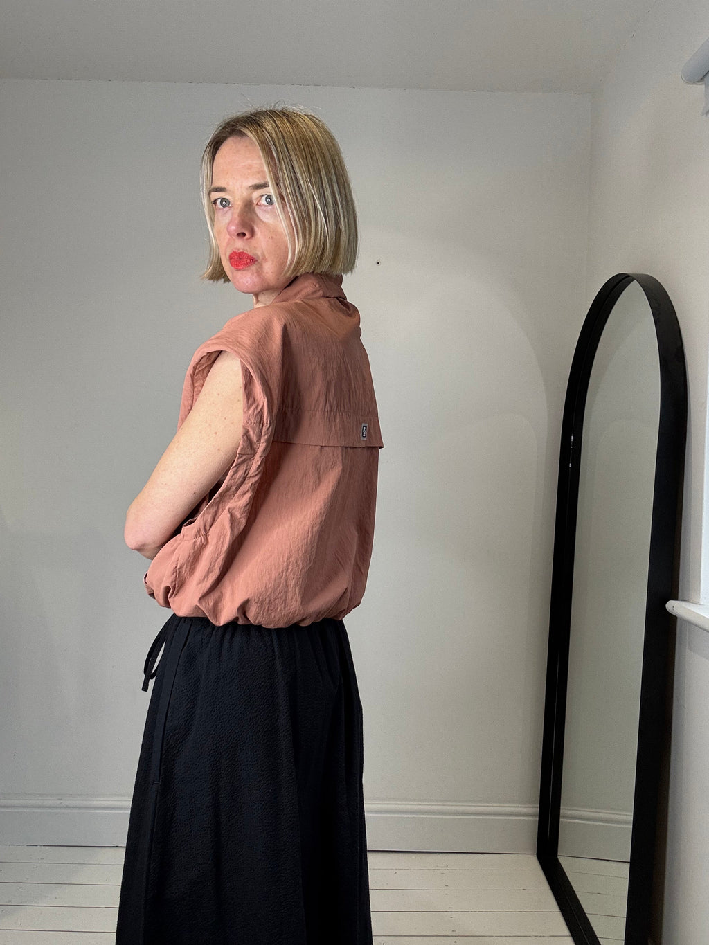 Cotton elasticated waist skirt