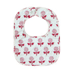 Quilted Bib - Rose Flower
