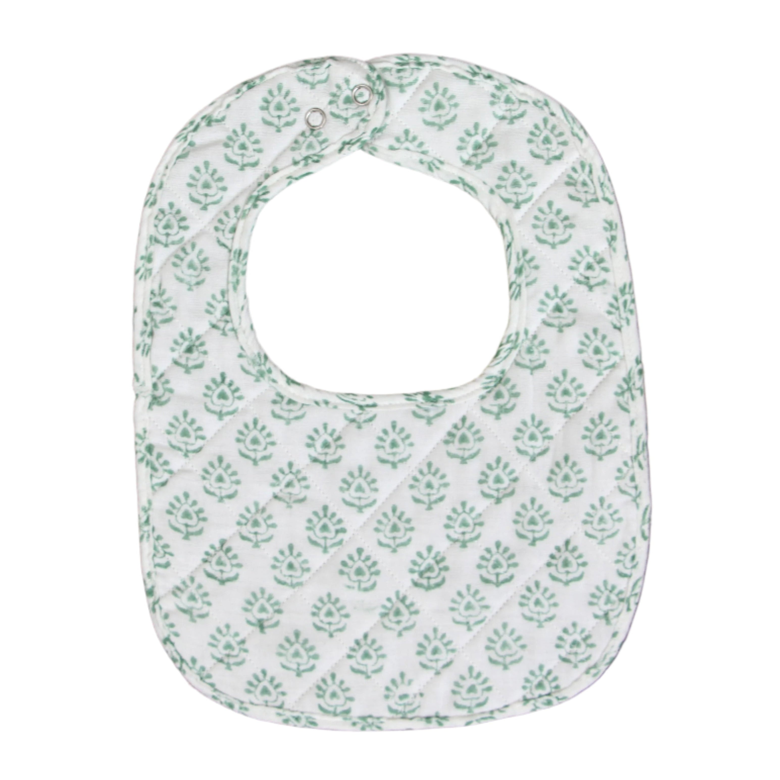 Sage green Quilted Bib 2 Pack