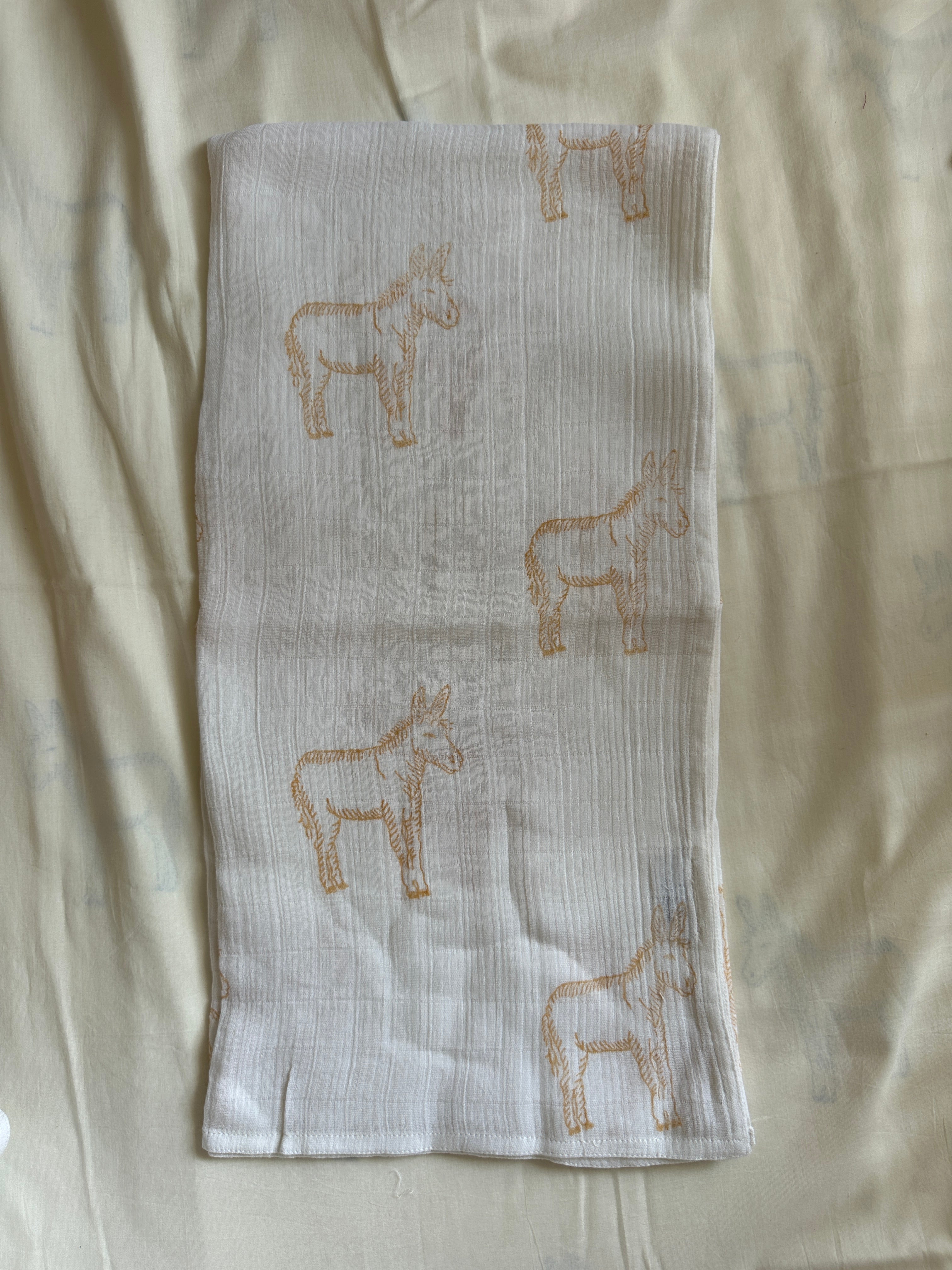 Cotton Muslin  – Donkey Print (50 x 70cm)