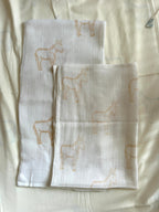 Cotton Muslin  – Donkey Print (50 x 70cm)