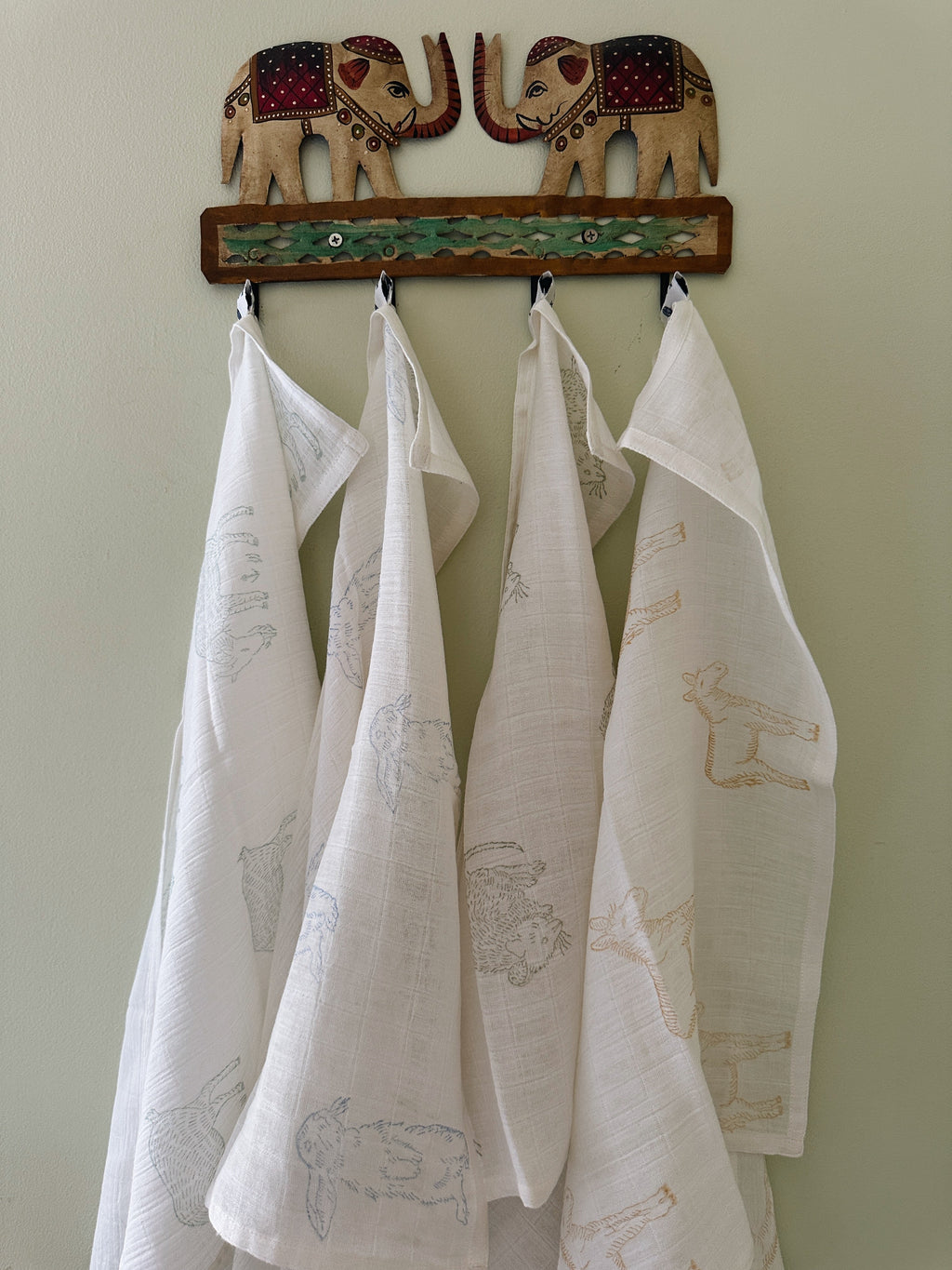 Cotton Muslin  – Donkey Print (50 x 70cm)