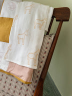 Cotton Muslin  – Donkey Print (50 x 70cm)