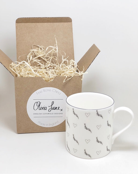 Home Late Hare and Hearts Mug