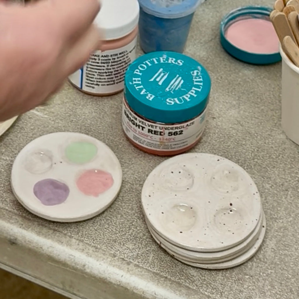Mini ceramic artists watercolour palette