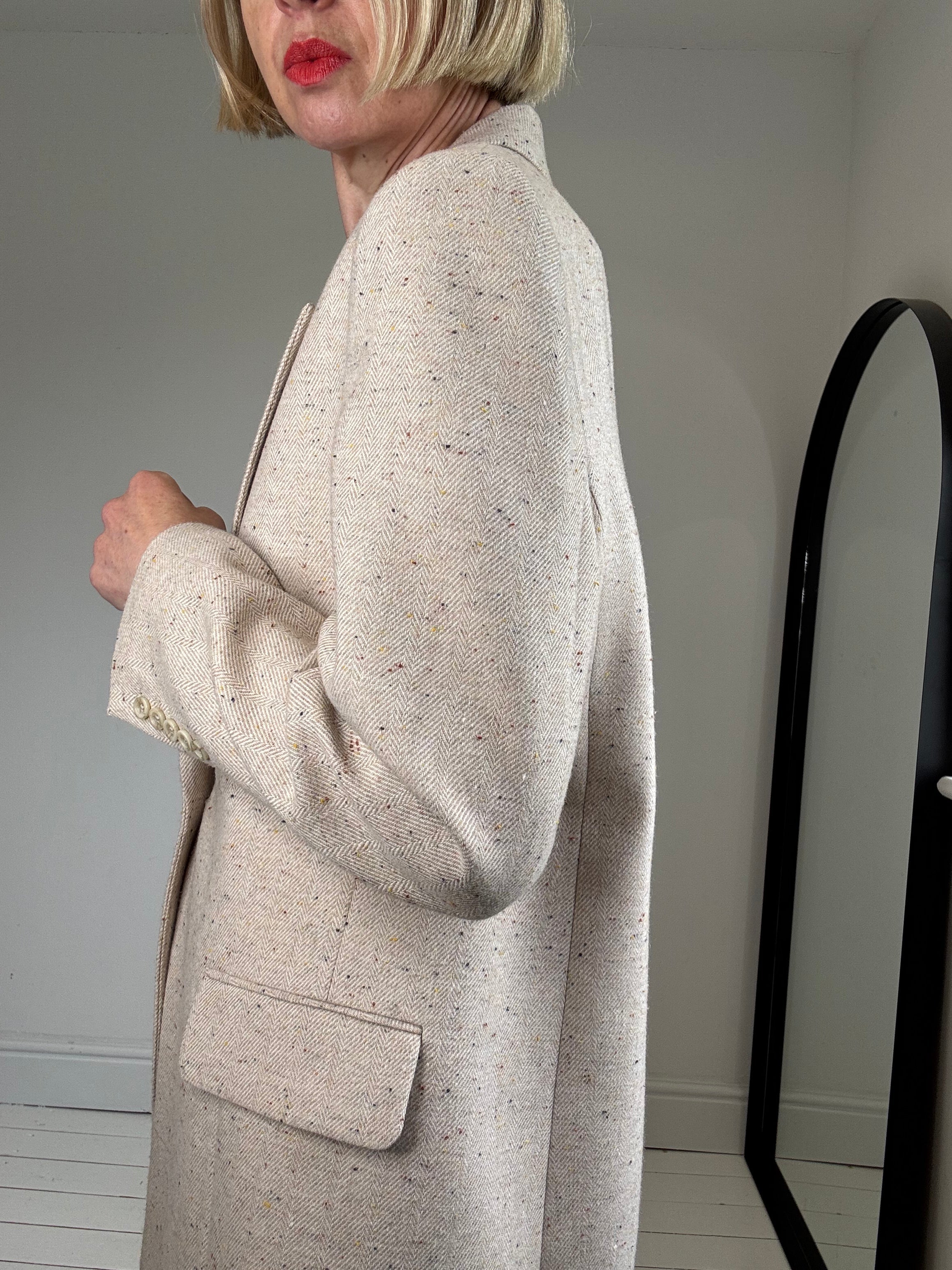 MUNTHE herringbone pick pick textured suit