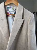 MUNTHE herringbone pick pick textured suit