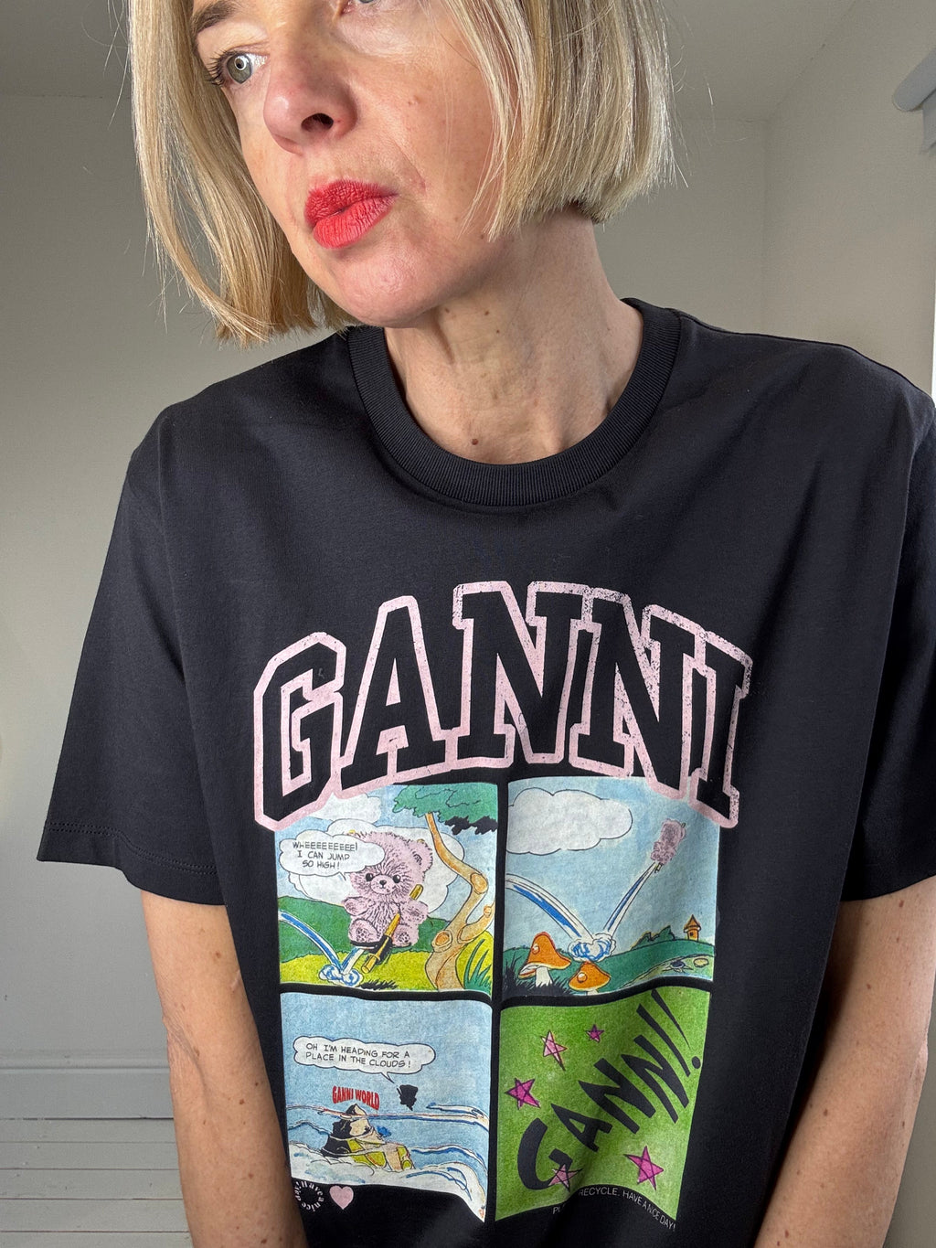 GANNI New with tags motif tee