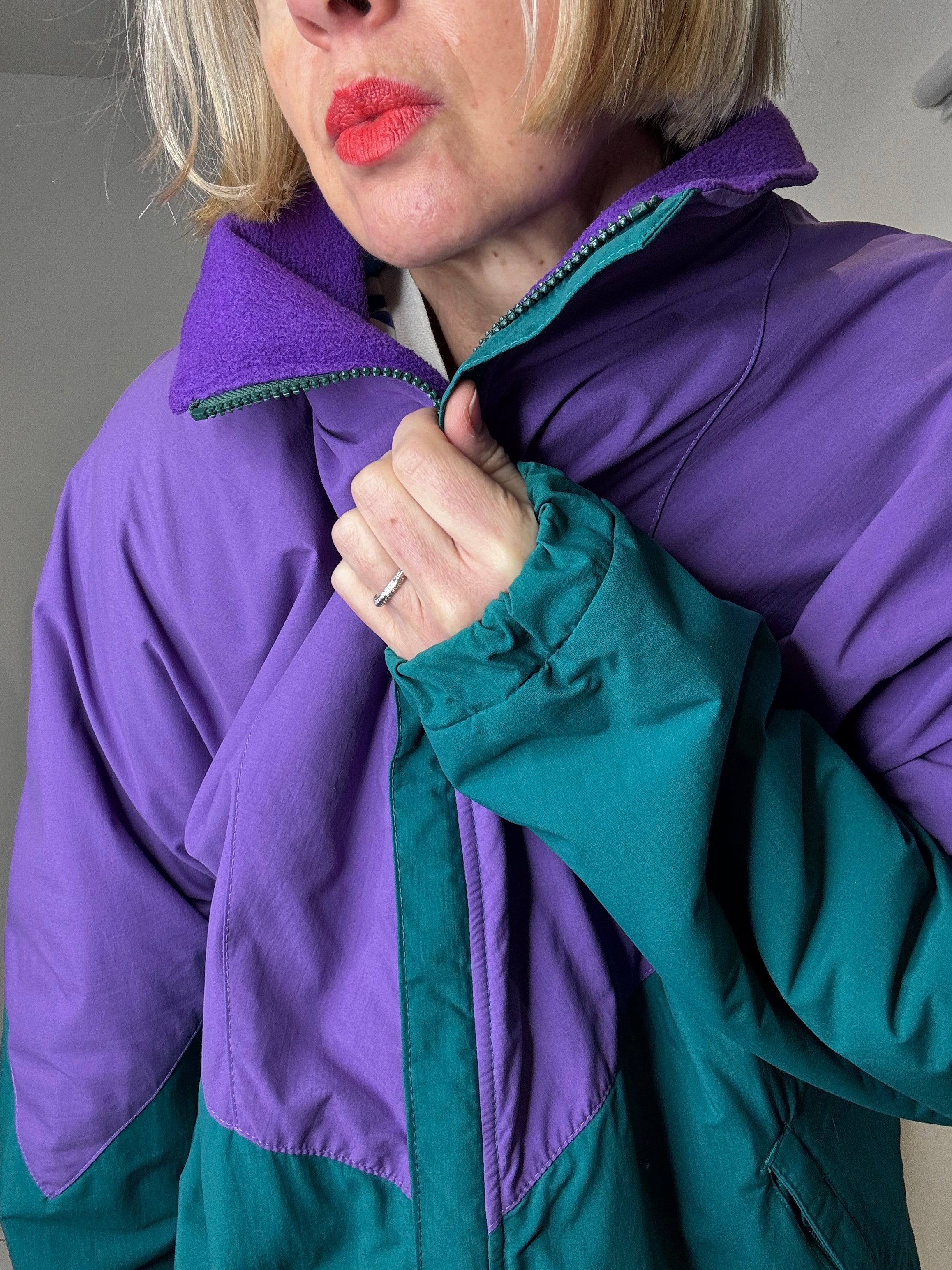 VINTAGE reversible windbreaker fleece