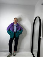 VINTAGE reversible windbreaker fleece