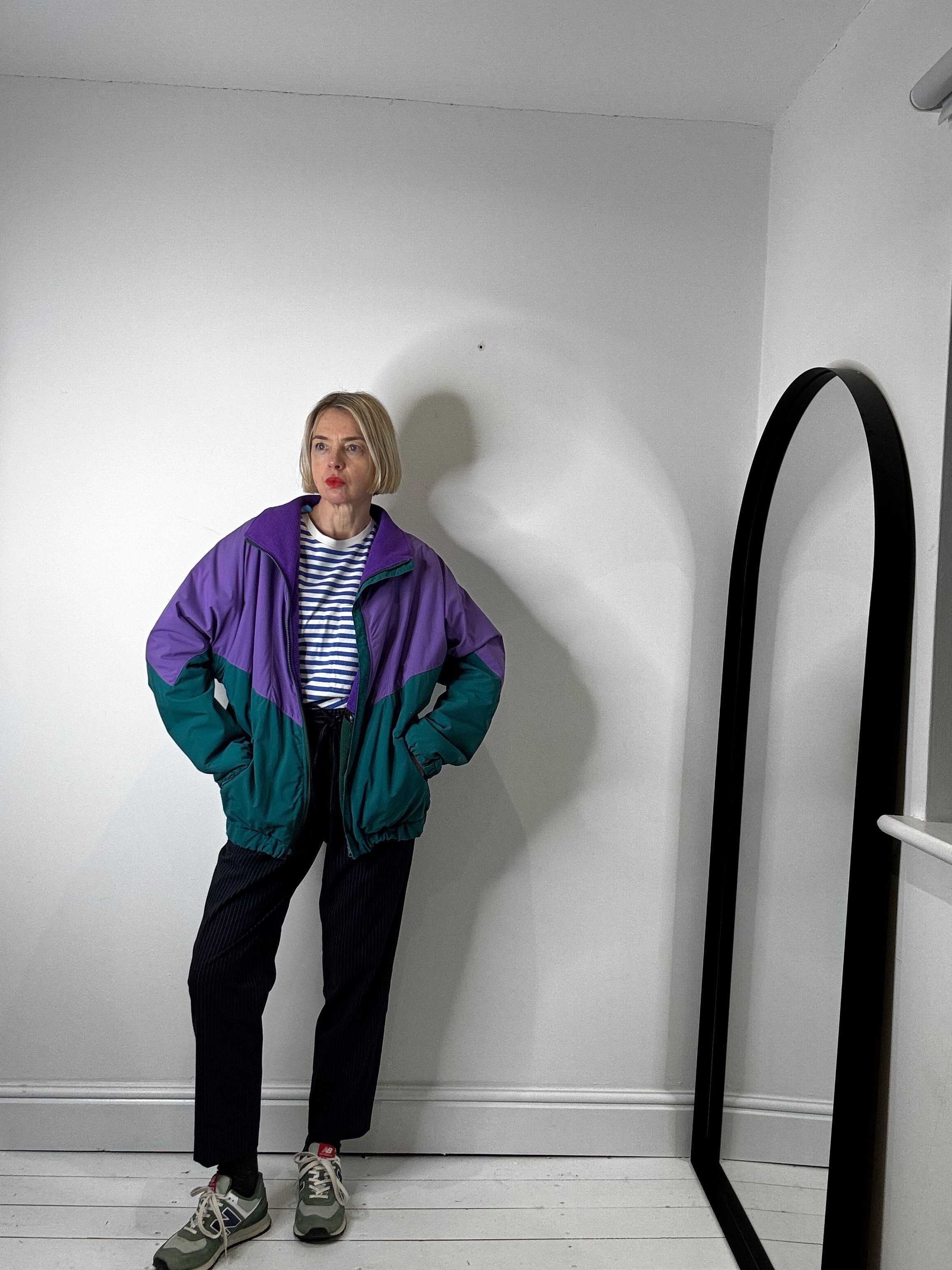 VINTAGE reversible windbreaker fleece