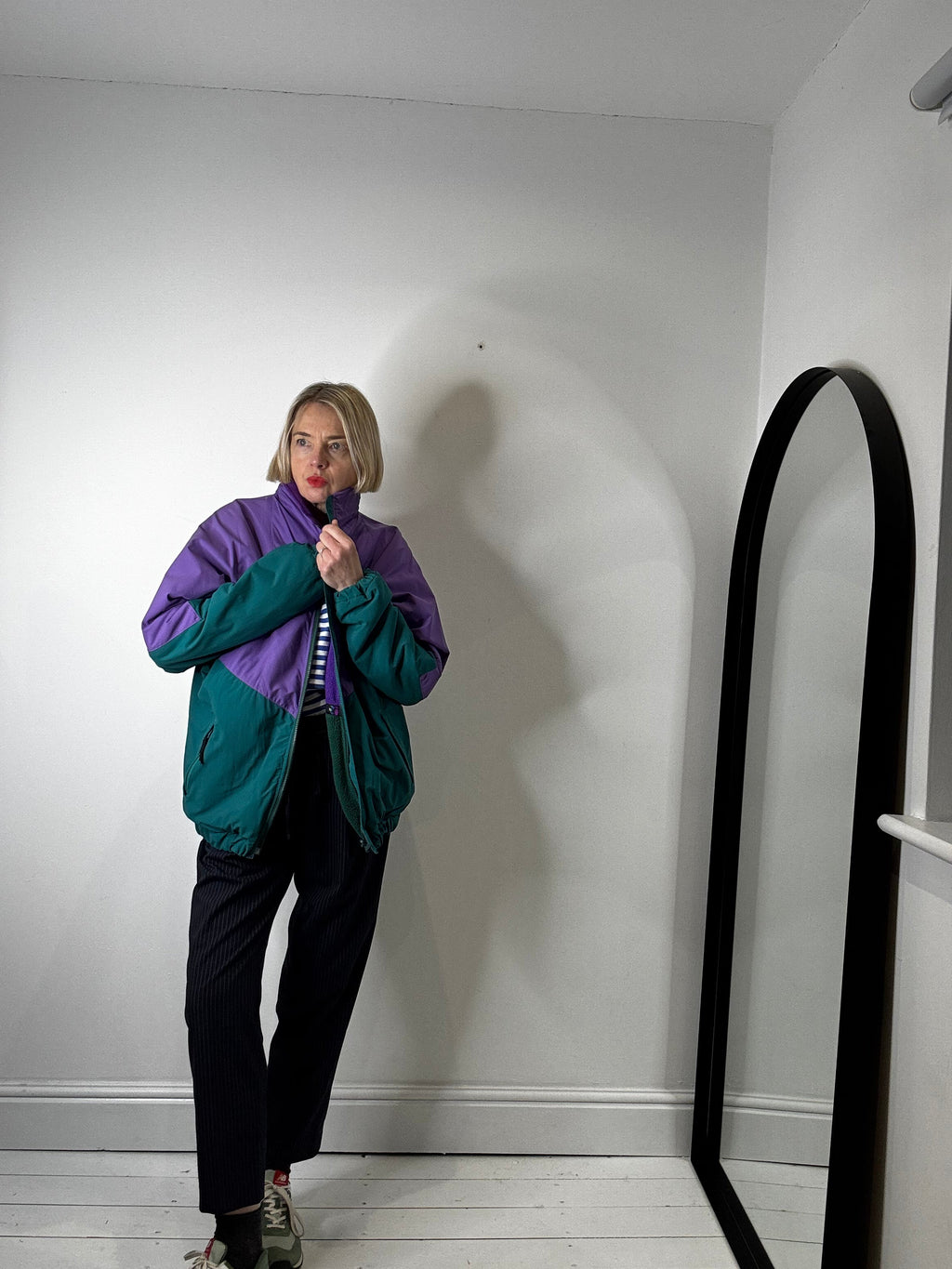 VINTAGE reversible windbreaker fleece