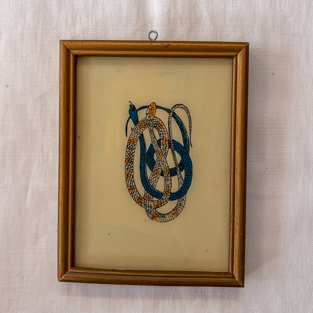 SNAKES Indian glass painting