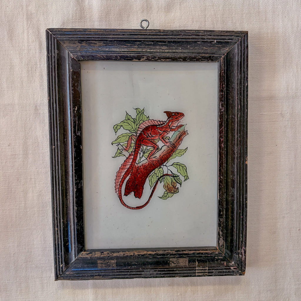 REPTILE Indian glass painting
