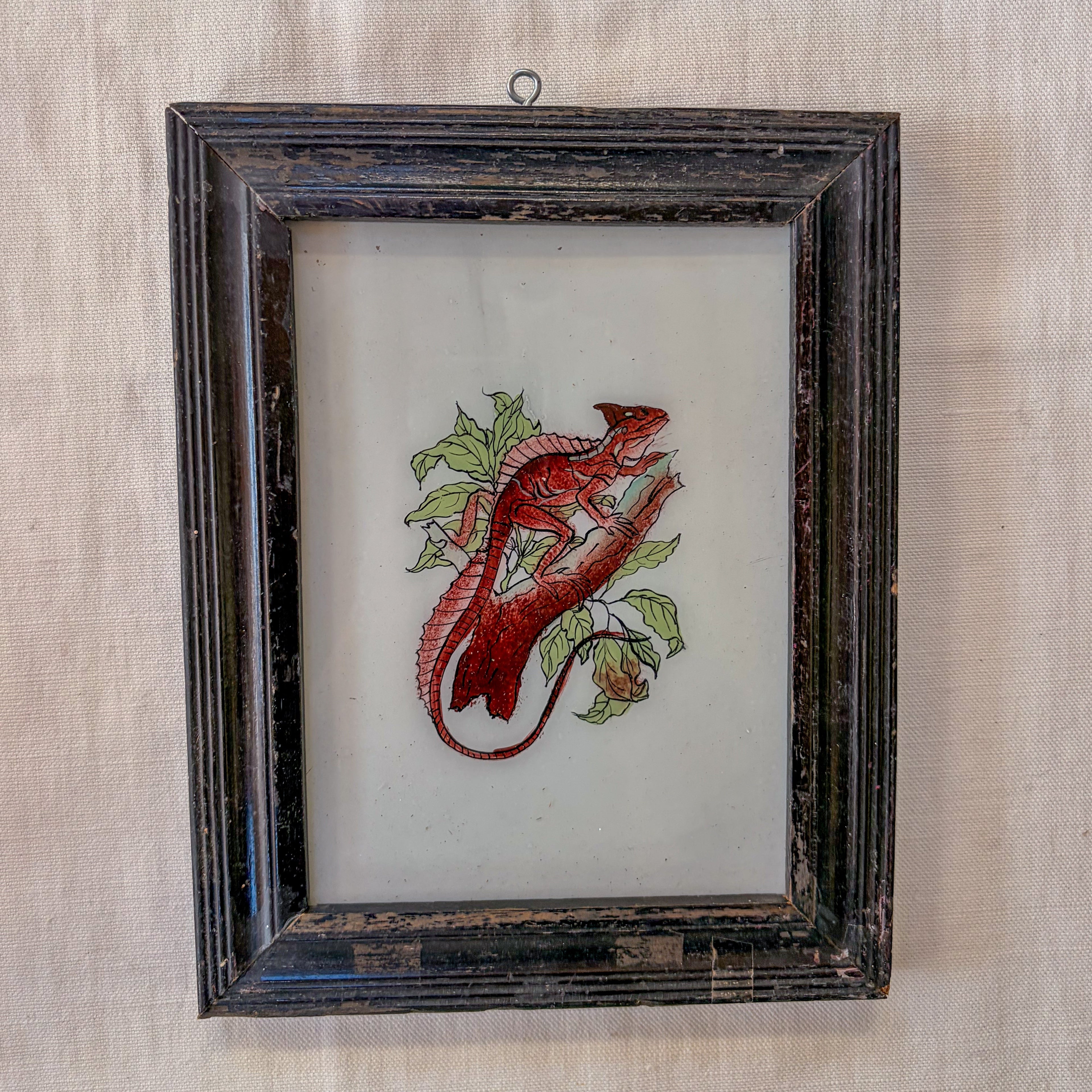 REPTILE Indian glass painting