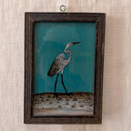 STORK 2 Indian glass painting