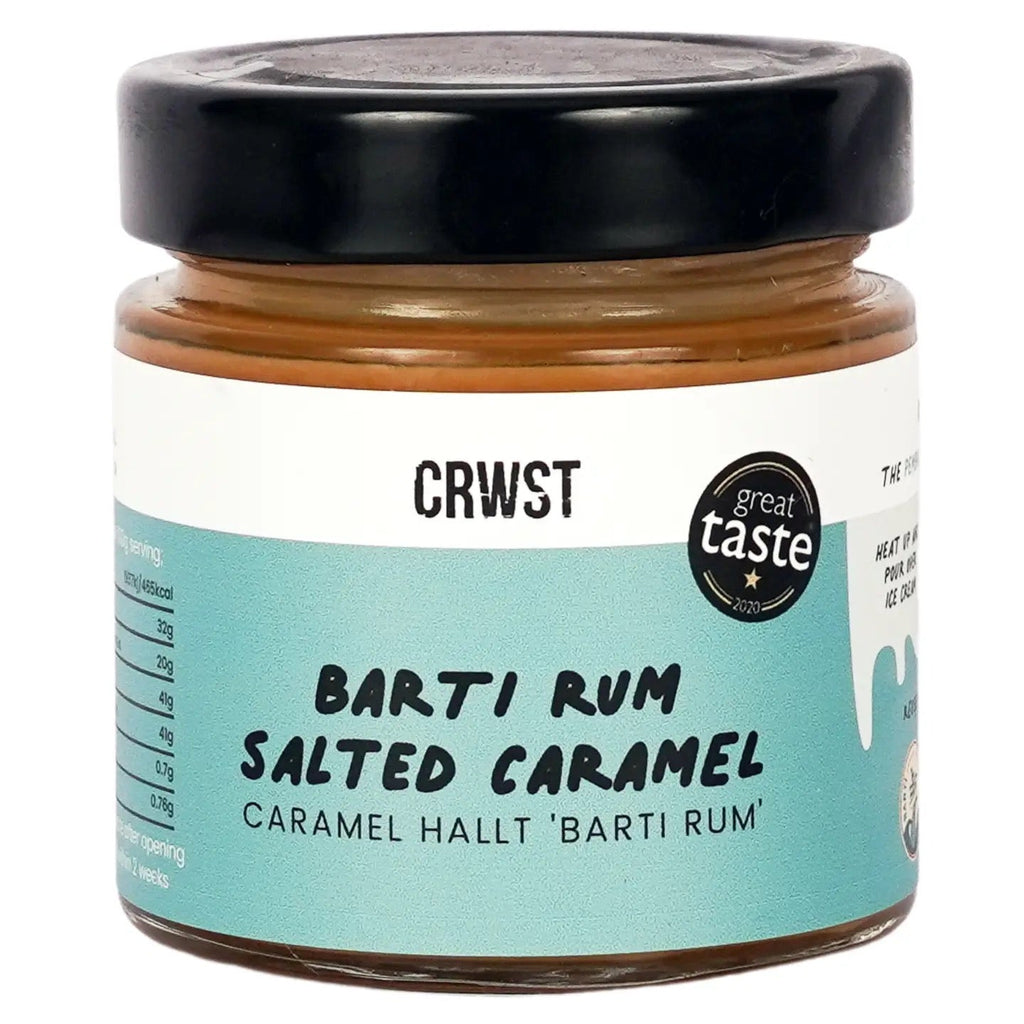 Crwst's Barti Rum and Salted Carmel Sauce