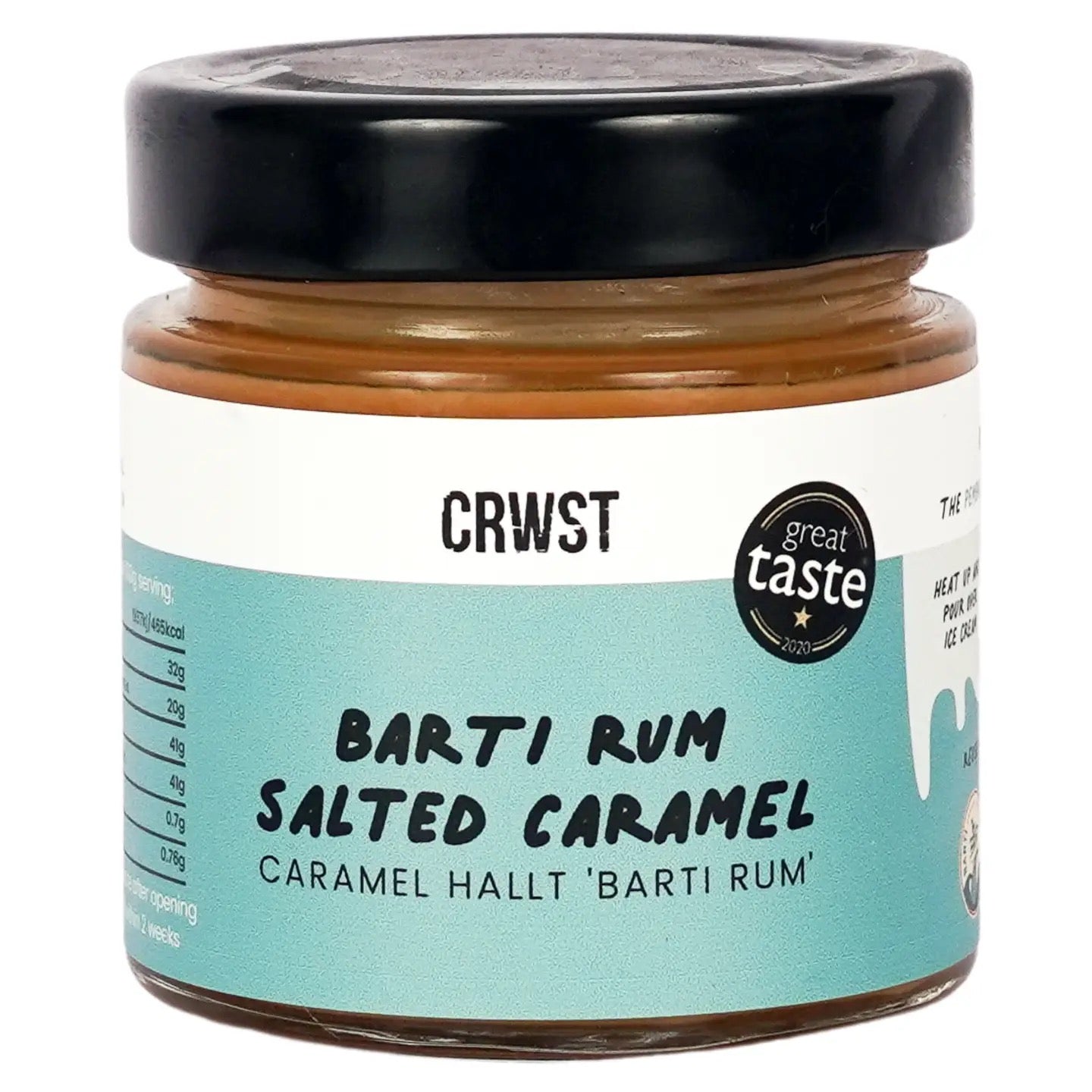 Crwst's Barti Rum and Salted Carmel Sauce
