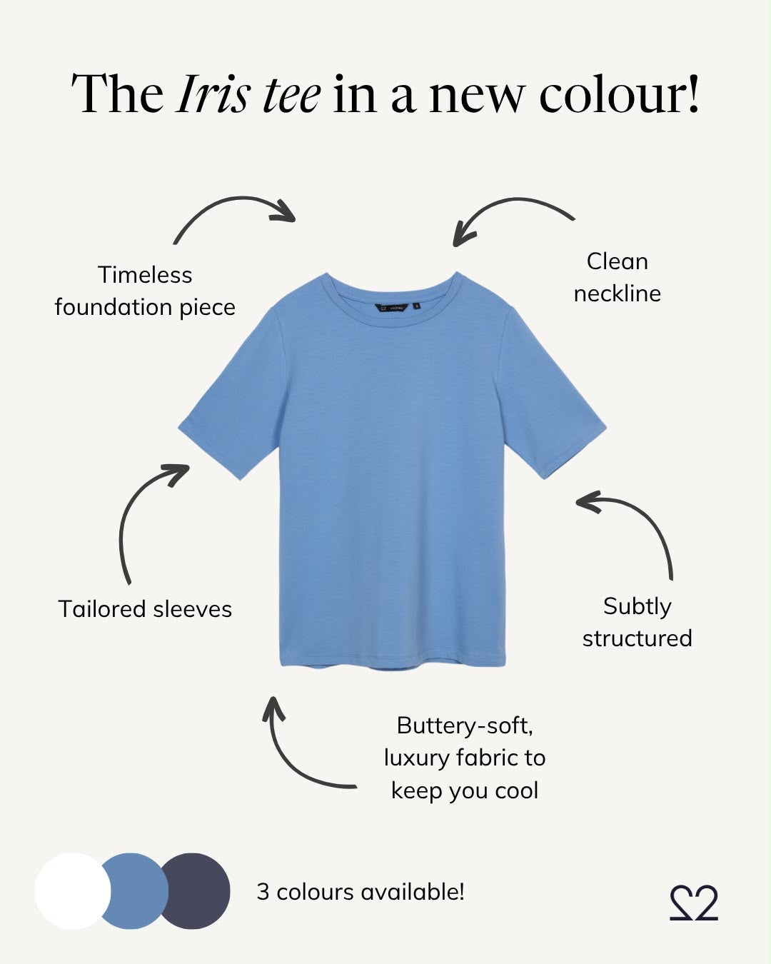 IRIS perfect t-shirt, navy