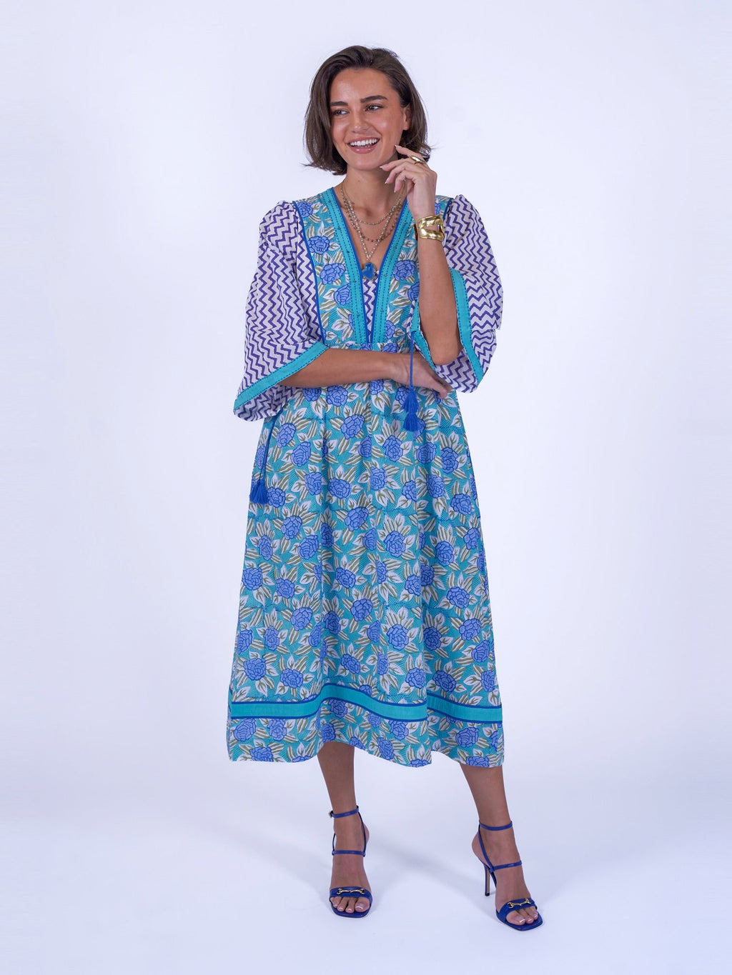 'IVY' DRESS IN BLUE