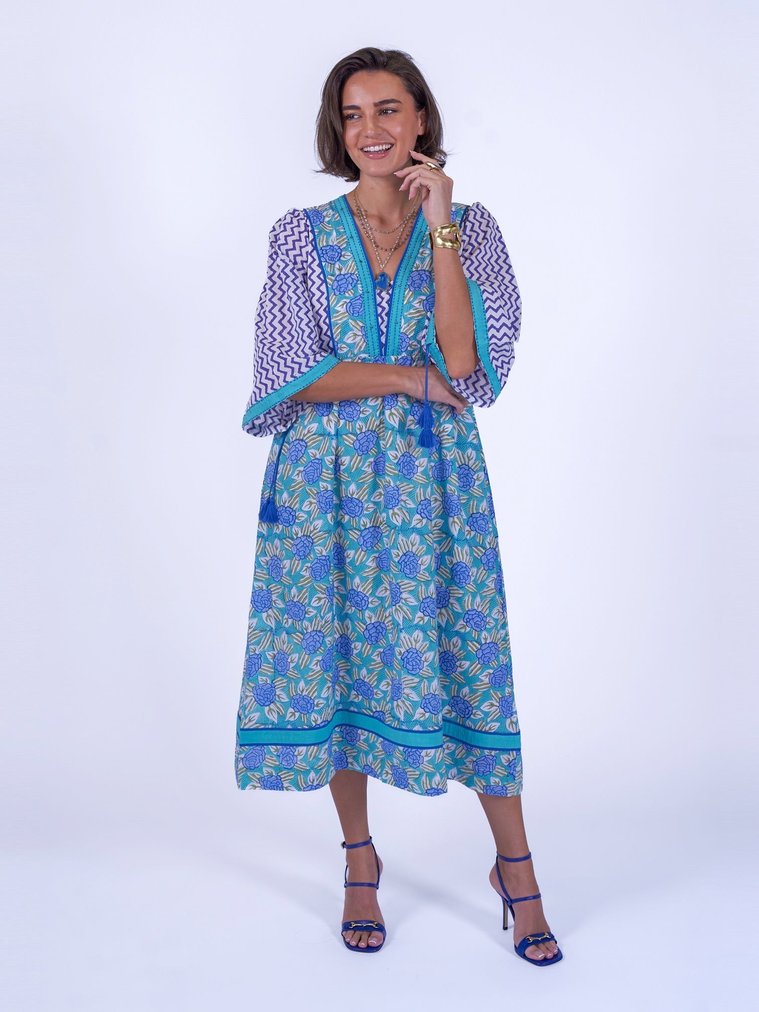 'IVY' DRESS IN BLUE
