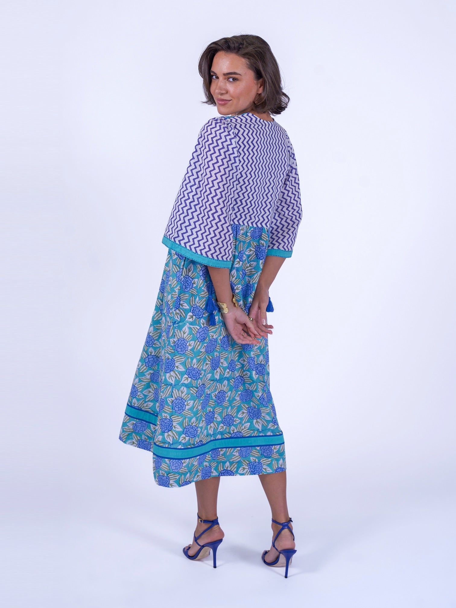 'IVY' DRESS IN BLUE