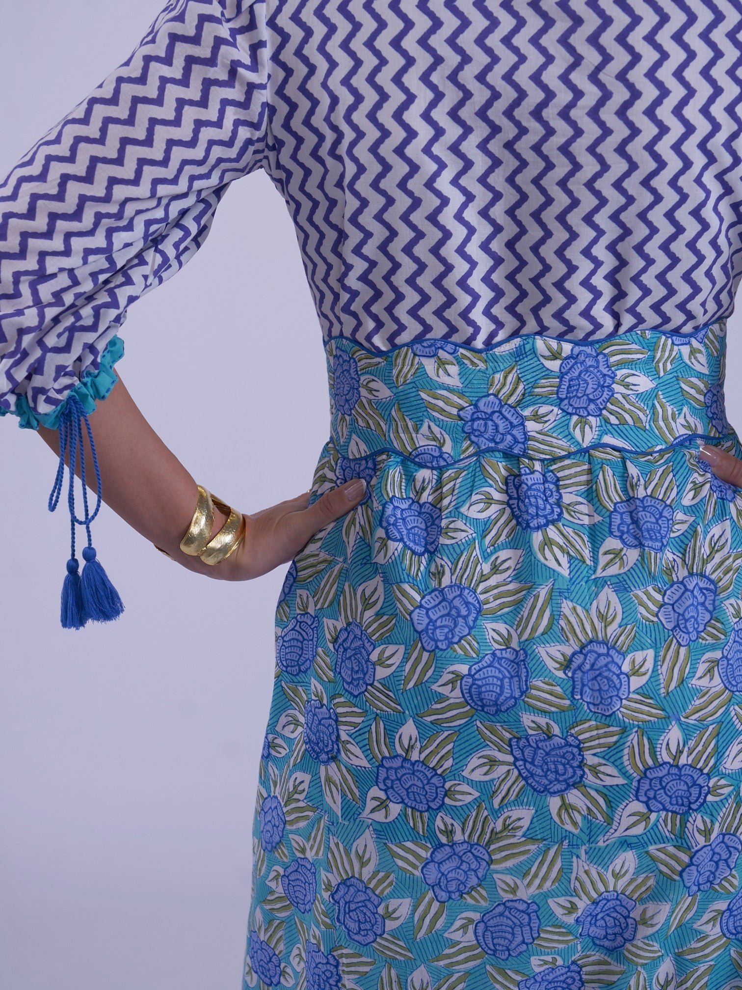 'IVY' DRESS IN BLUE