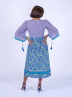 'IVY' DRESS IN BLUE