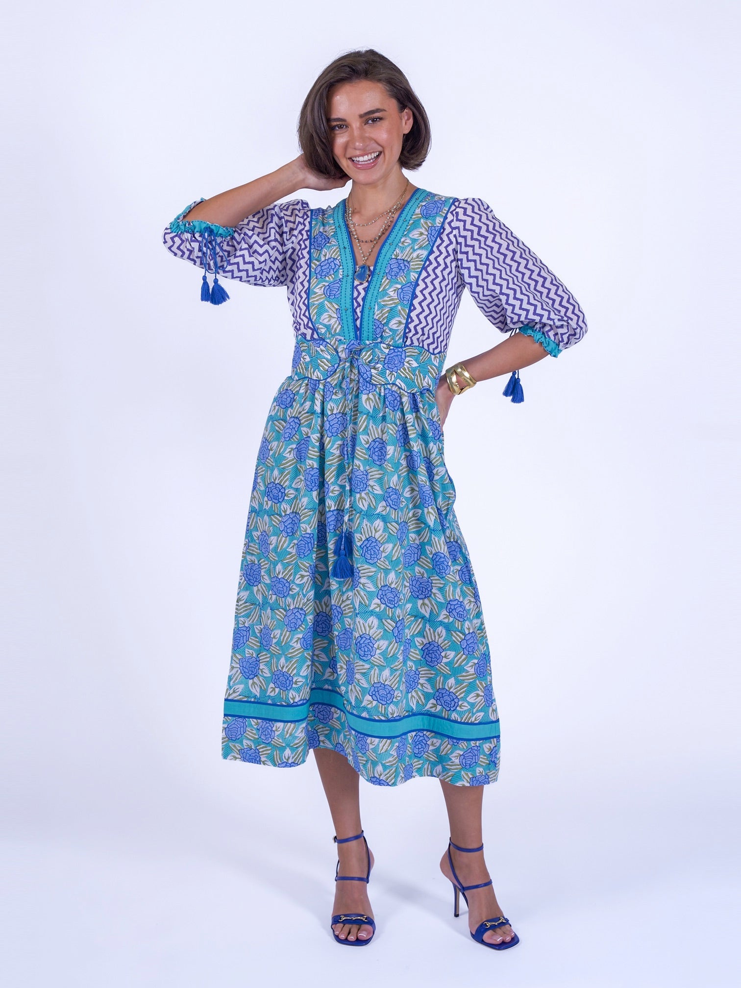 'IVY' DRESS IN BLUE