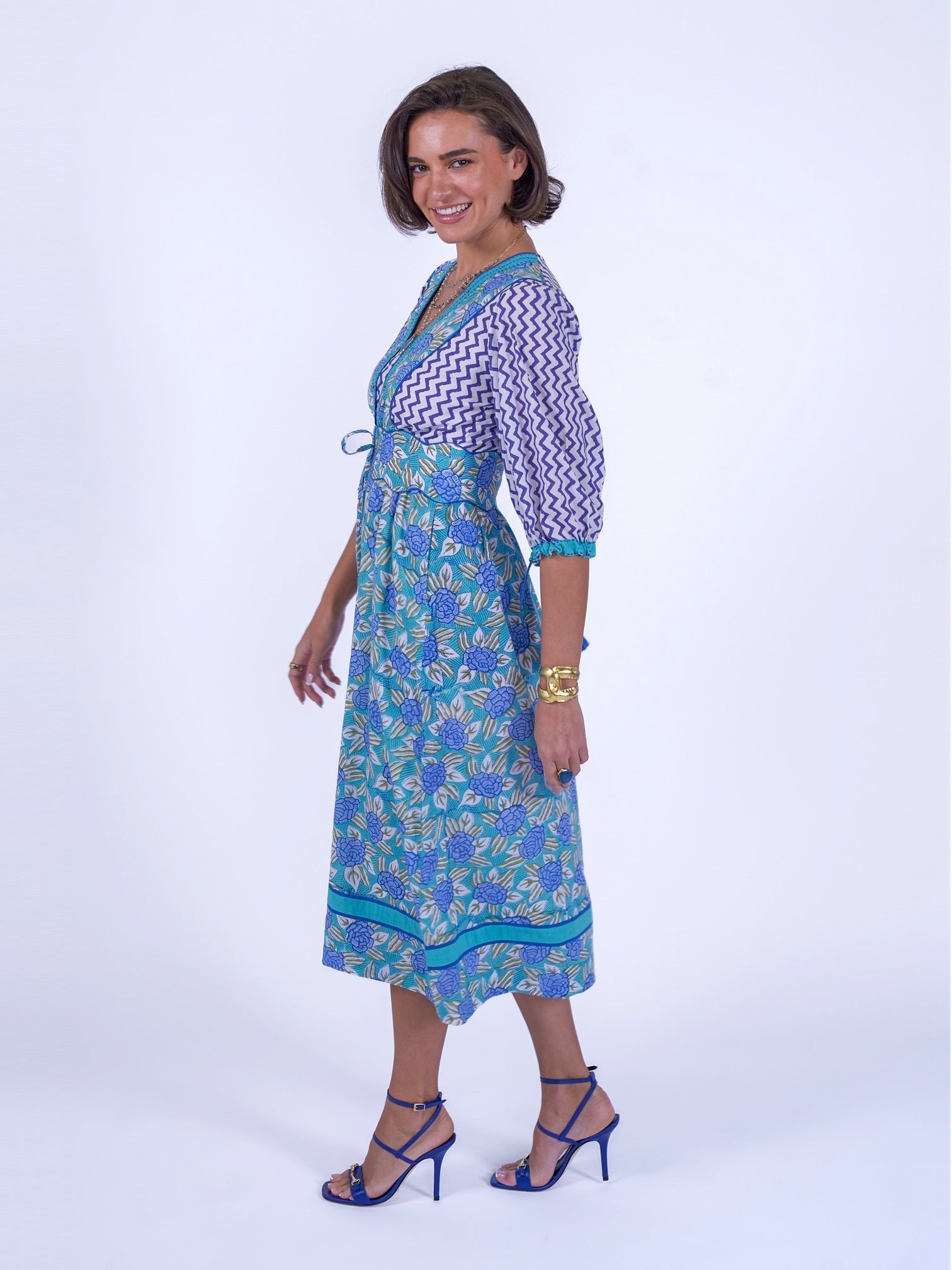'IVY' DRESS IN BLUE