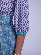 'IVY' DRESS IN BLUE
